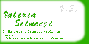 valeria selmeczi business card